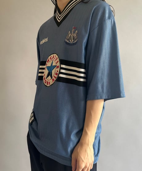 【USED】 adidas NEWCASTLE  Soccer Shirt  /240603-083