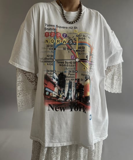 【USED】New York Map T-Shirt /240824-069