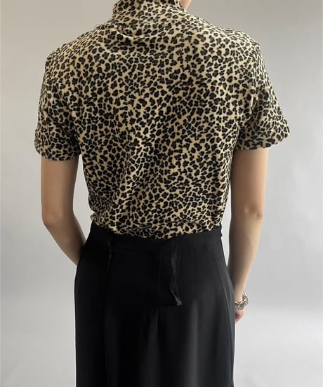 【USED】Leopard Patterned S/S Top /240907-026