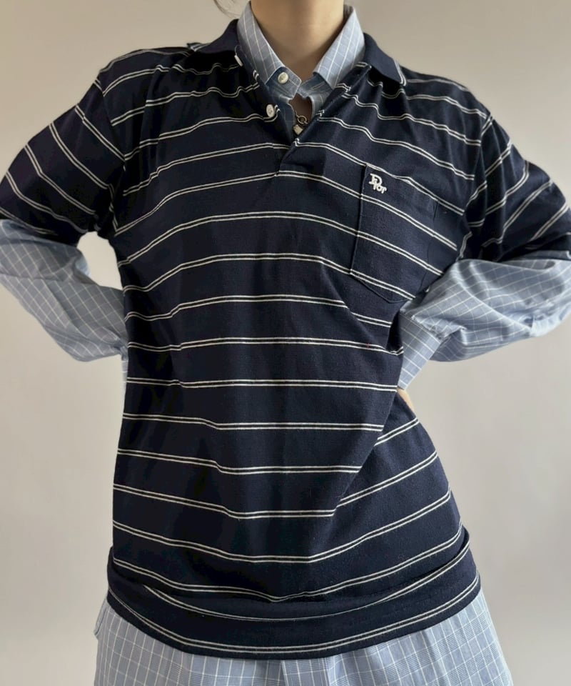 USED】 Christian Dior H/S Knit Polo Shirt / 260