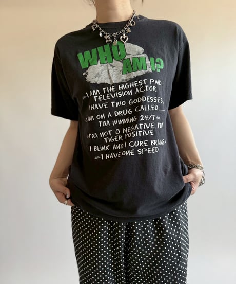 【USED】  Hanes WHO AM I? T-Shirt/250510-048