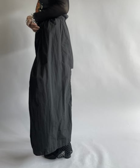 【USED】  Asymmetry Nylon Skirt / 240914-050