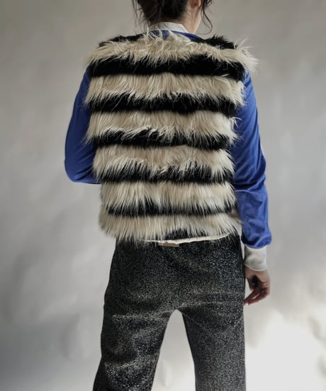 【USED】 MUSTARD SEED Fake Fur Vest / 240101-023