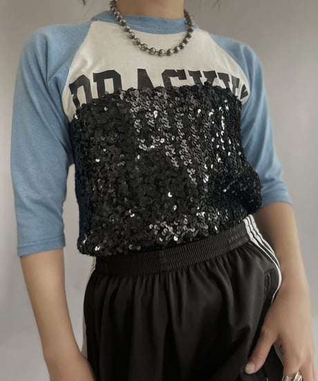 【USED】 Spangle Top Black / 230430-034