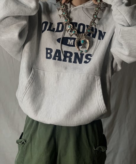 【USED】  Champion Reverse Weave Hoodie OLD TOWN BARNS/210516-018