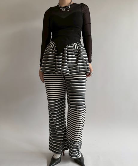 【RE;CIRCLE】 RE Border Balloon Skirt Mini  /  250403-003