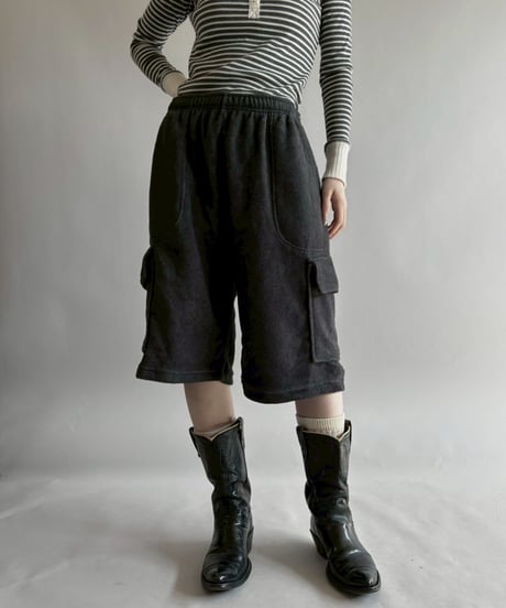 【USED】 Cargo Pocket Fleece Shorts  /260314-012
