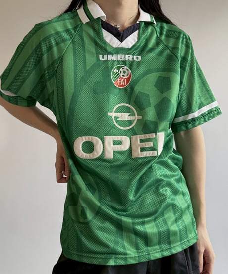 【USED】 UMBRO 90's IRELAMD Soccer Shirt/ 250607-046