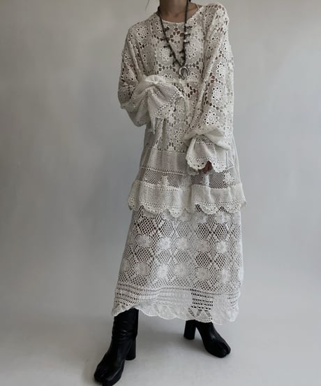 【RE;CIRCLE】 RE Crochet Lace One-piece / 220818-004