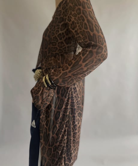 【USED】 L/S Leopard Mesh Top   / 230422-021