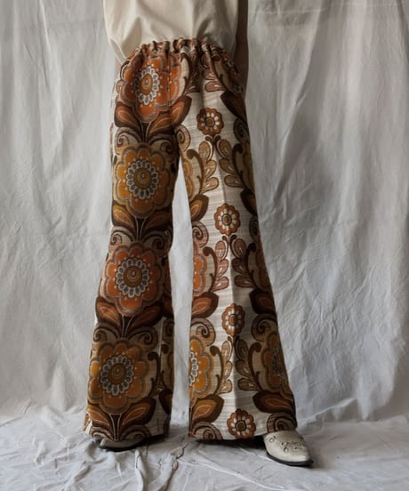 【RE;CIRCLE】 RE Antique Curtain Flare Pants②/ 210613-008