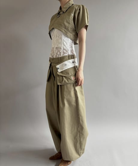 【Chinatsu Aoyama】 RE Makers Shirt Khaki / 260702-004