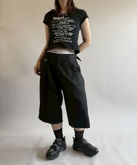 【RE;CIRCLE】 Re Suit Double Knee Shorts / 250612-004