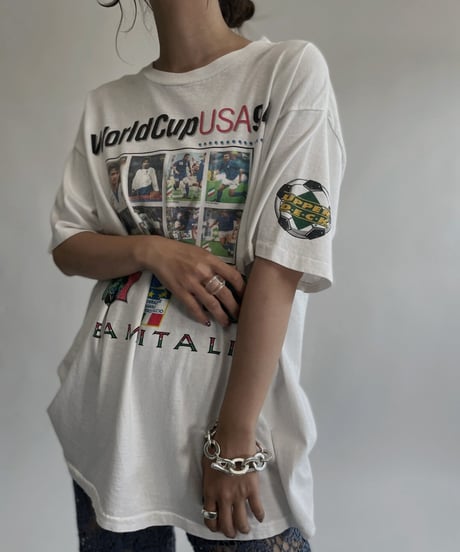 【USED】 '94 World Cup USA Team Italia T-shirt / 220827-019