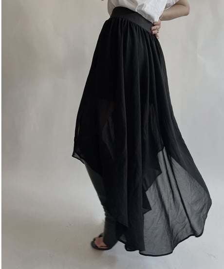 【USED】 Poly Long Skirt / 220611-015