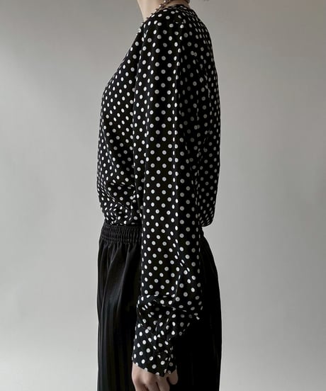 【USED】 Frank Olivier Dot Pattern L/S Top  / 250628-019