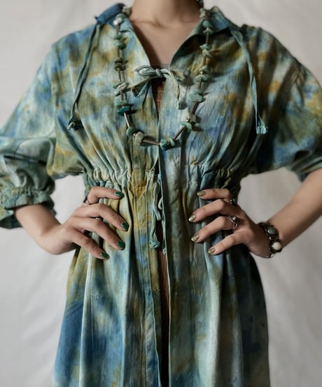 【RE;CIRCLE】  RE Tie-dyed Medical S/S Gown②/20210819-036