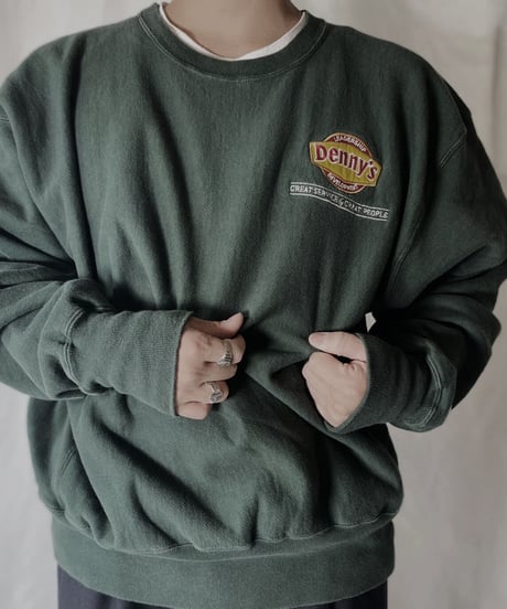 【USED】  Champion Reverse Weave Sweat Denny's/211116-047
