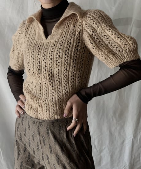 【USED】Knit Top/210217-052