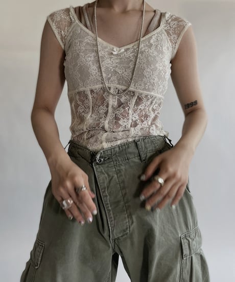【USED】 Lace Sleeveless Top / 220528-002