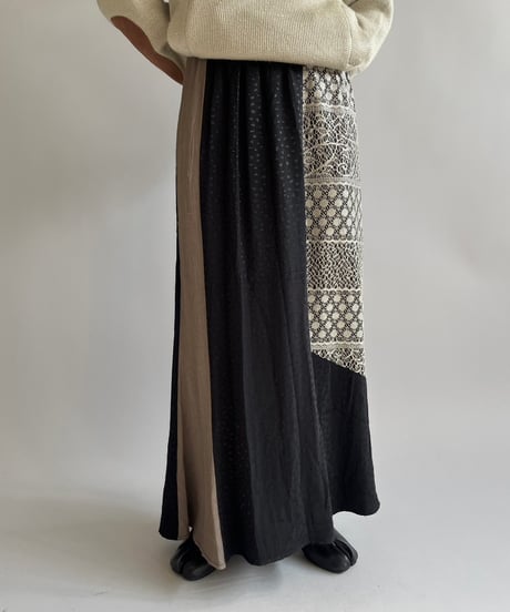 【USED】 Made in USA Pattern Long Skirt /250118-007