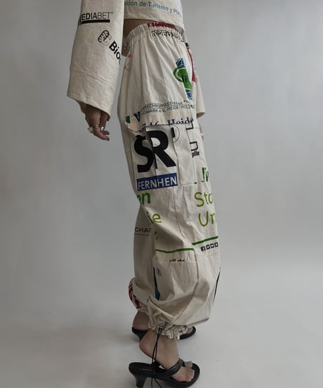 【RE;CIRCLE】 RE Eco-Friendly Bag Draw Cord Pants / 220804-019
