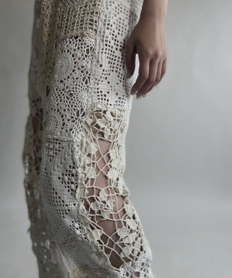 【RE;CIRCLE】 RE Crochet Patchwork Pants / 220623-027