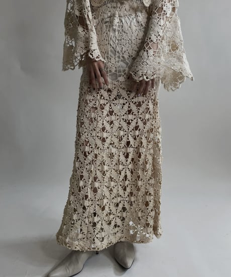 【RE;CIRCLE】 RE Crochet Lace Mermaid Skirt / 220427-013