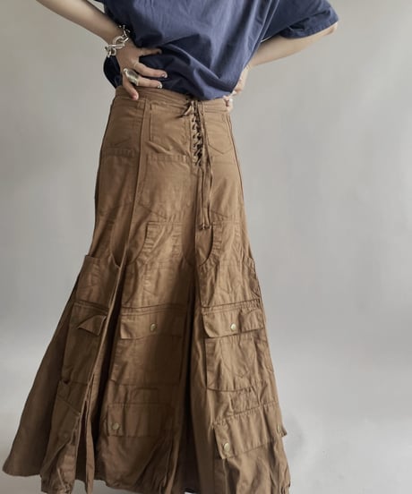 【USED 】Cordelia Design Multi Pocket Long Skirt/ 240429-015