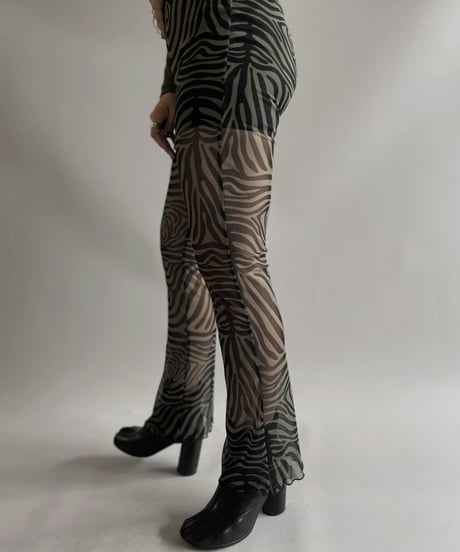 【USED】 Patterned Sheer Pants / 230916-008