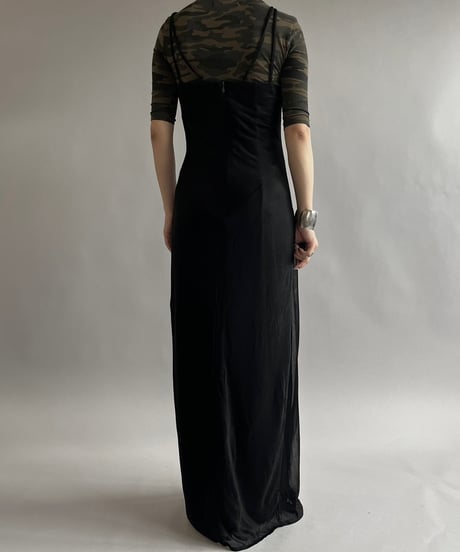 【USED】 Lame Camisole Long One-Piece /240803-020