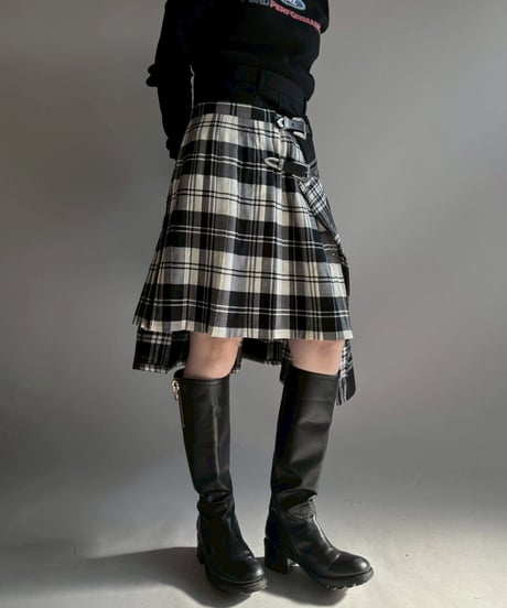 【RE;CIRCLE】 RE Kilt Long Skirt / 251204-008