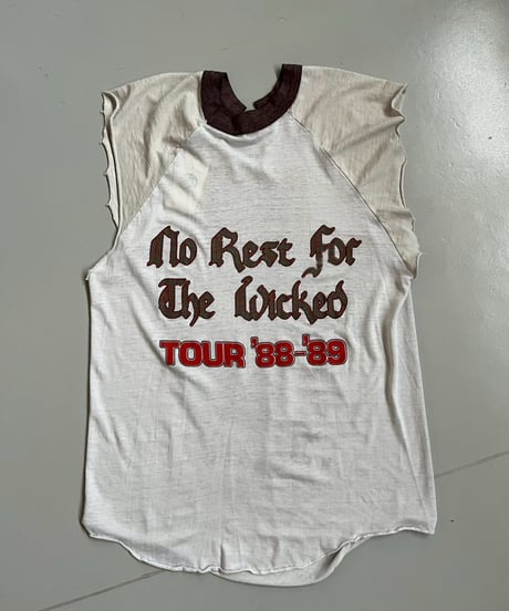 【USED】 80's OZZY OSBOURNE Cutoff Tour T-Shirt /250621-023
