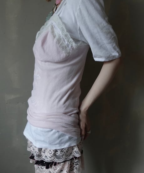 【RE;CIRCLE】 Re Embroidered Camisole Top  /  250724-006