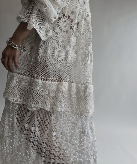 【RE;CIRCLE】 RE Crochet Lace One-piece / 220728-034