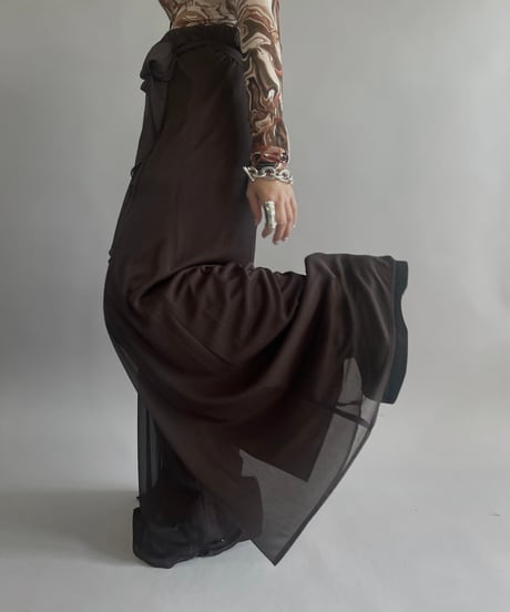 【USED】 Dressbarn Collection Sheer Wide Pants/24302-005