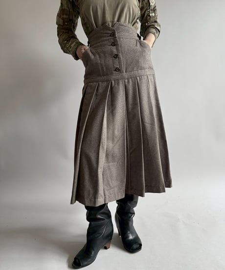 【USED】 Pleats Long Skirt  /250412-037