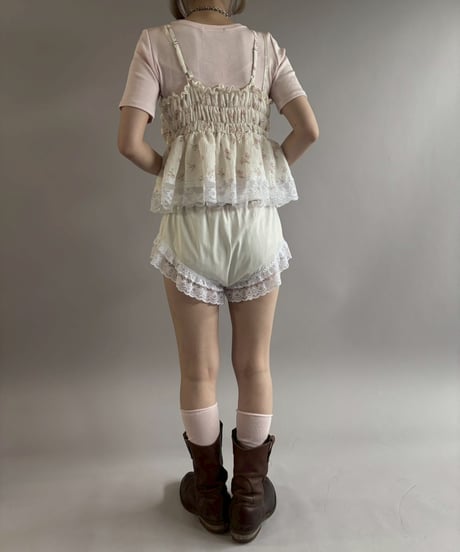 【Chinatsu Aoyama】 RE Ribbon Camisole Top / 260402-011