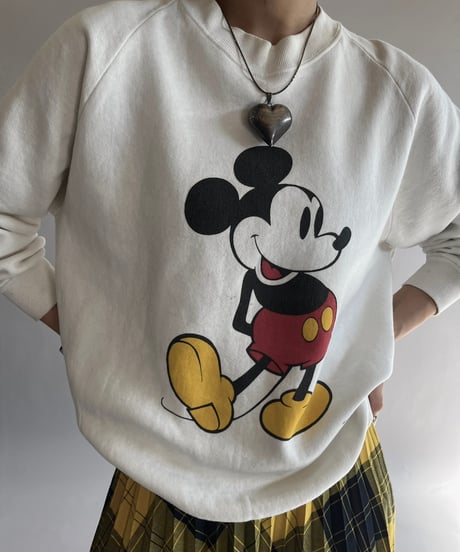 【USED】  Made in USA Disney 80's Sweat Top /241019-020