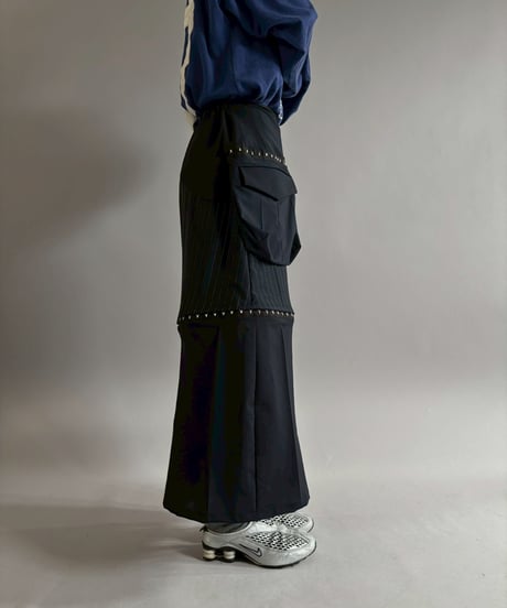 【RE;CIRCLE】 RE Suit Asymmetry Long Skirt / 260129-016