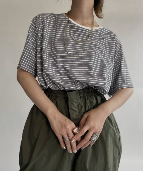 【USED】  Striped T-shirt / 220730-007