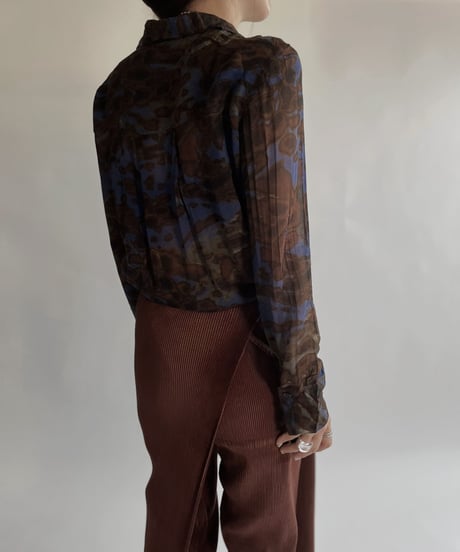 【USED】 Long Sleeved See-through Shirt / 220528-012
