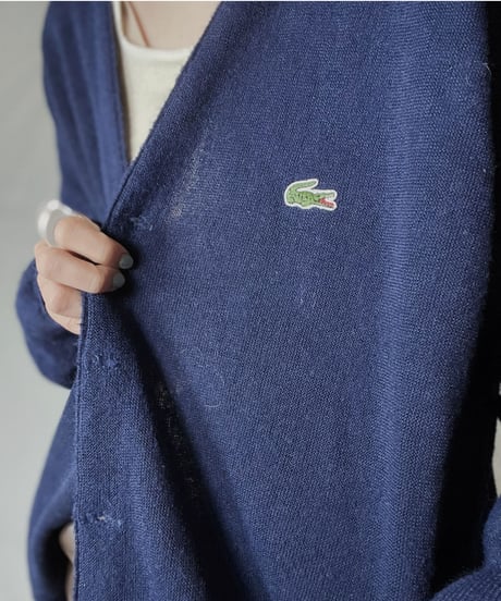 【USED】 LACOSTE Acrylic Knit Cardigan  ③ / 220111-003