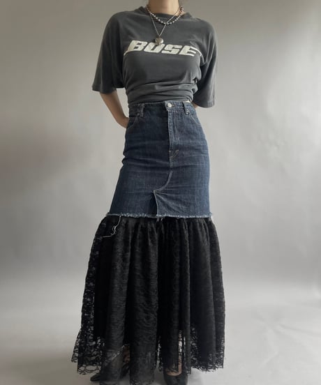 【USED】 Denim Mini Skirt /240729-076