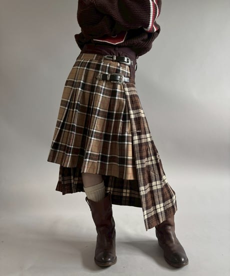 【RE;CIRCLE】 RE Kilt Long Skirt / 260108-002