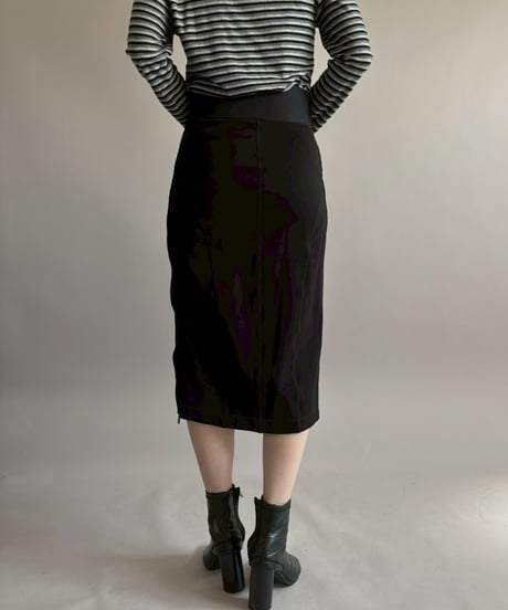 【USED】 DIESEL Side Zip Design Tight Skirt / 260228-013