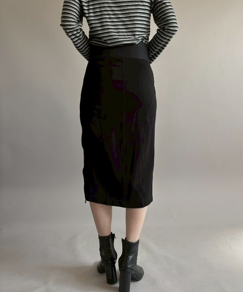 USED】 DIESEL Side Zip Design Tight Skirt / 260