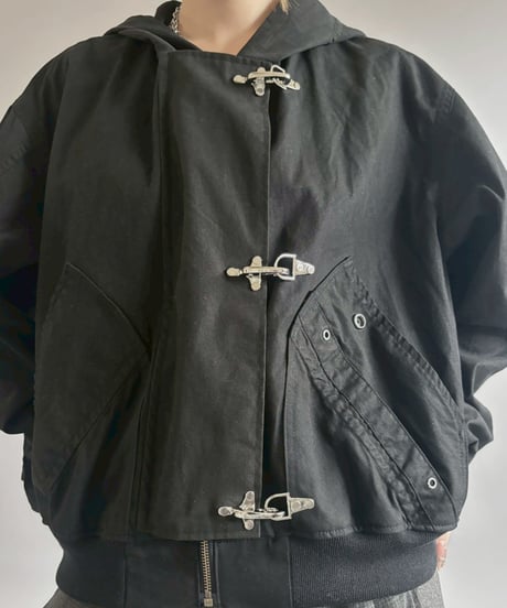 【RE;CIRCLE】RE U.S Military Rebuild Hooded Fireman Jacket Black / 260226-018