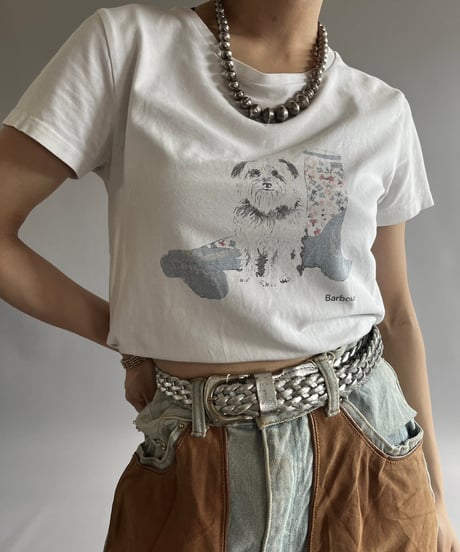 【USED】 Barbour Dog T-Shirt /240729-051