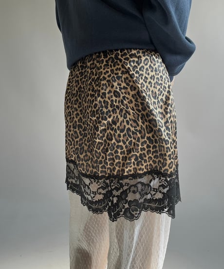 【USED】 Leopard Pattern Mini Skirt /250118-010